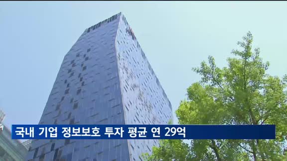 국내 기업 정보보호 투자 평균 연 29억…SKT의 3% 수준