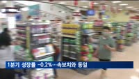 1분기 경제성장률 잠정치 -0.2%…속보치와 동일
