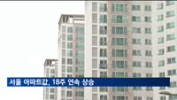 서울 아파트값, 18주 연속 상승…"주요 선호단지, 매수 문의 꾸준"