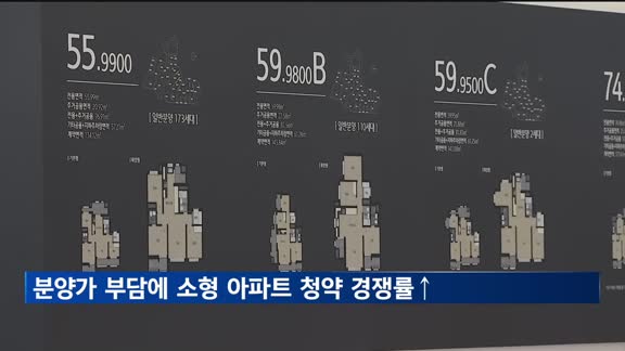 분양가 상승세에…59㎡ 경쟁률, 국평보다 높아
