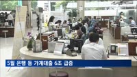 5월 은행 등 가계대출 6조 급증