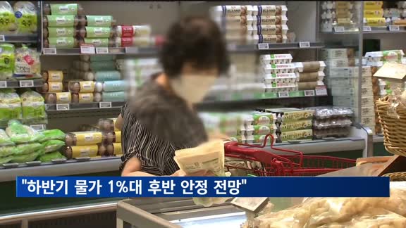 한은 "하반기 물가 1%대 후반 안정 전망"