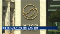 5월 생산자물가 전월 대비 0.4% 하락