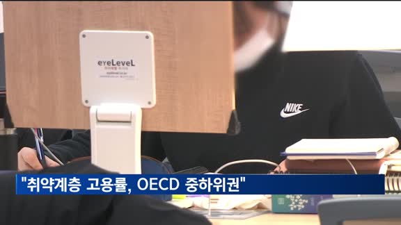 "취약계층 고용률, 아직 OECD 중하위권"