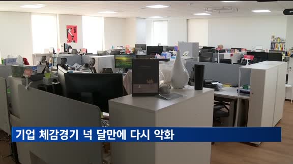 기업 체감경기 넉 달만에 다시 악화