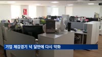 기업 체감경기 넉 달만에 다시 악화