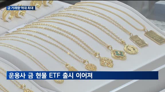 '안전자산' 금 거래량 '역대최대'…"단기적 조정도 염두해야"