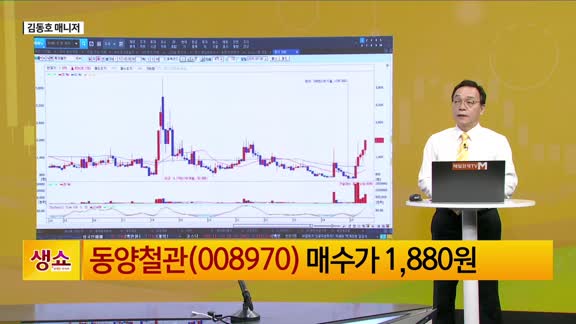 [생생한 주식쇼 생쇼] 동양철관 (008970) 알래스카 가스관 기대감…목표가 2,200원