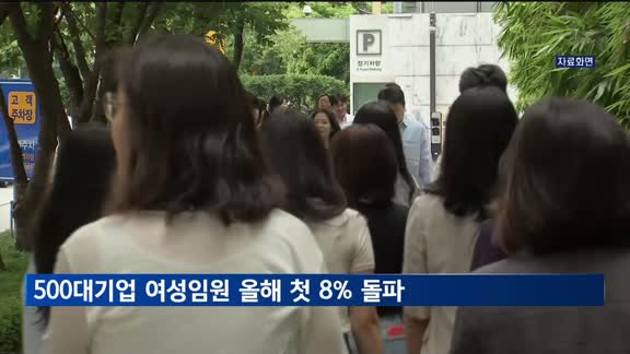 500대기업 여성임원 올해 첫 8% 돌파