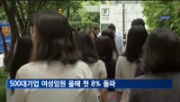 500대기업 여성임원 올해 첫 8% 돌파