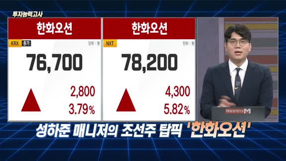 [투자능력고사] 주식남녀 / 반등 시작한 ‘조선’ 주목해야 할 종목은? 
