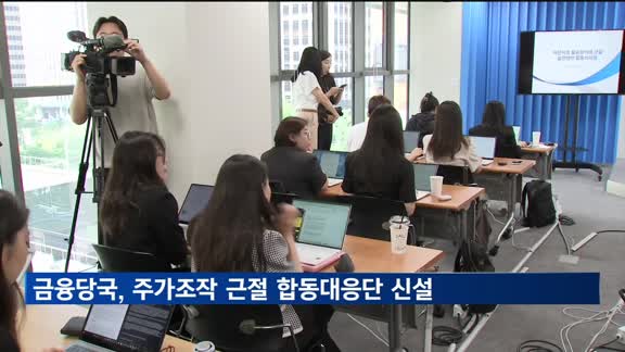 금융당국, 주가조작 근절 합동대응단 신설