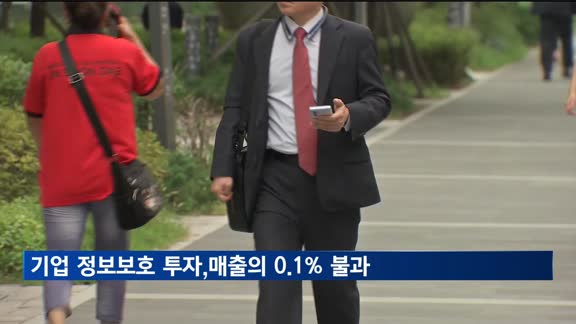 국내 기업 정보보호 투자, 매출의 0.1%에 불과해