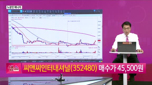 [생생한 주식쇼 생쇼] 씨앤씨인터내셔널 (352480) 中 수주 급증… ...