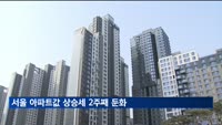 대출규제 여파로…서울 아파트값 상승세 2주째 둔화