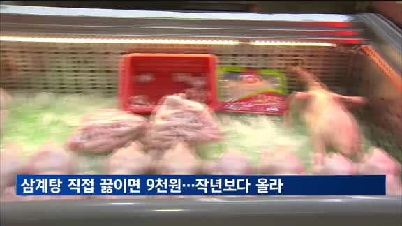 삼계탕 직접 끓이는 비용은?…5년 전보다 35% 올라