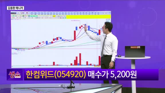 [생생한 주식쇼 생쇼] 한컴위드 (054920), 금 연동 스테이블코인 기대주로 주목