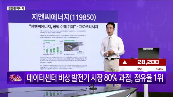 [생생한 주식쇼 생쇼] 정부 메가 프로젝트 핵심 수혜주, AI 데이터센터 전력주 주목